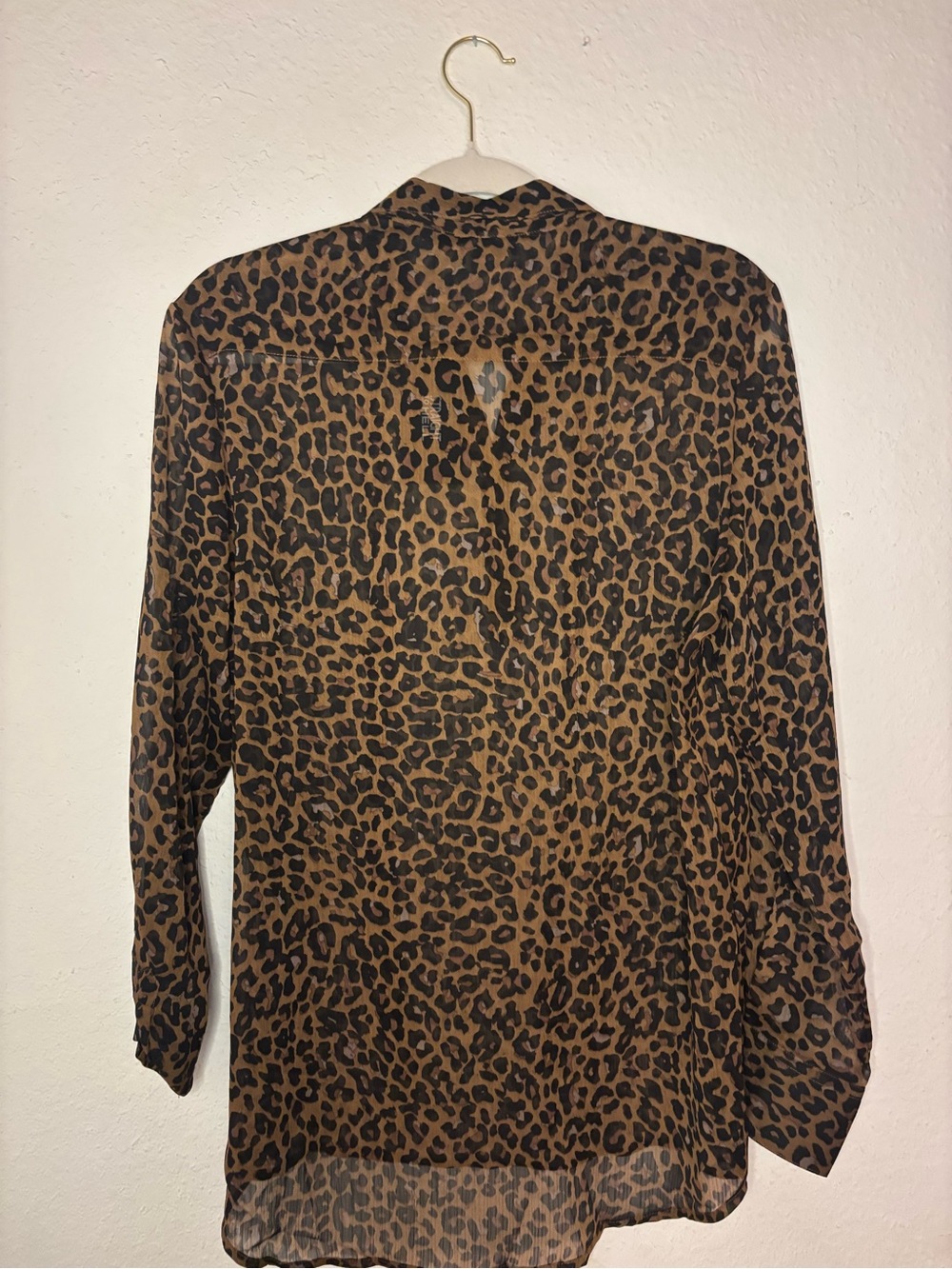 Straight to Hell - Leopard Print Top with Small Bow XL, NWT - Picture 3 of 3